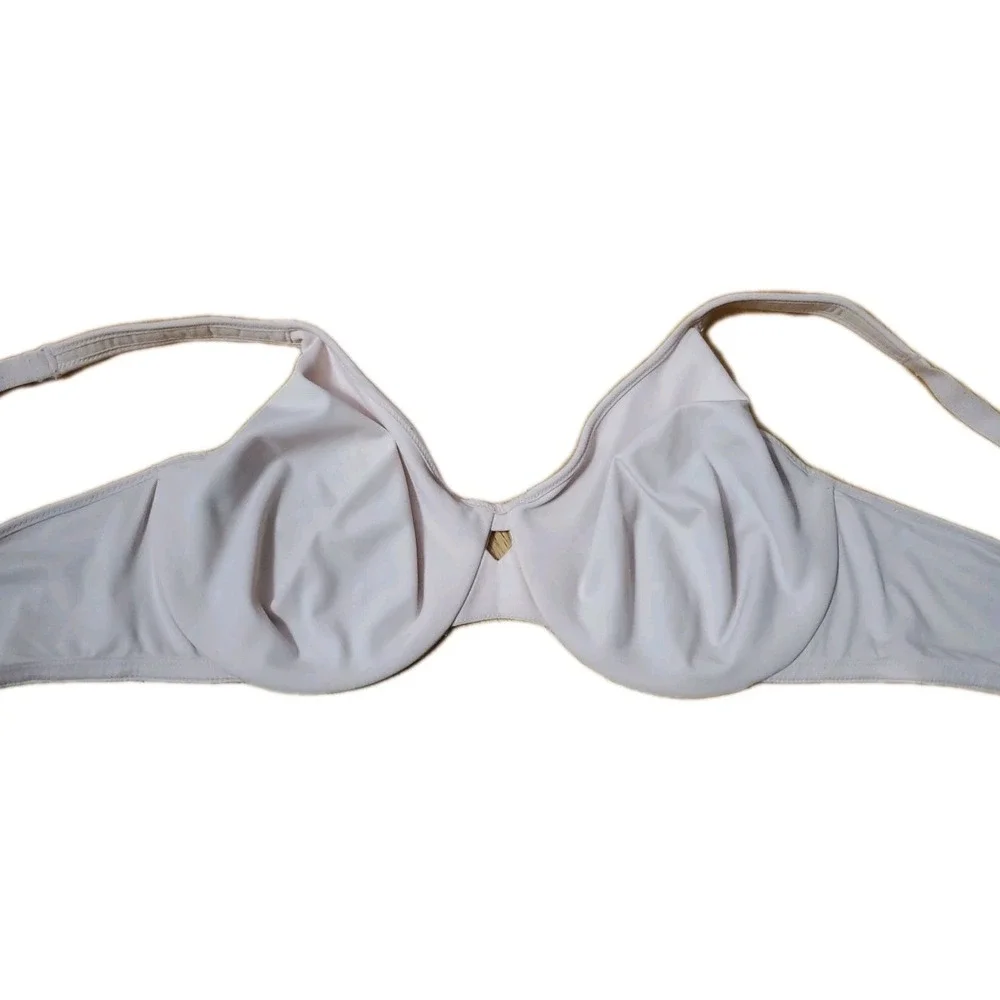 Olga Bra 42D Underwire Pink  Soft Unlined Cup Adjustable Strap 35912 - Picture 6 of 7